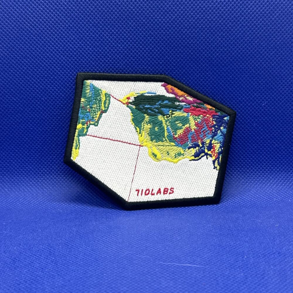710 White Box Patch - NEW - RARE - 3.5” X 3”
